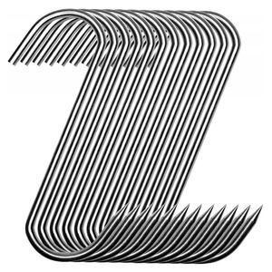 Carlige din otel inoxidabil, 10 buc/set, 10 cm