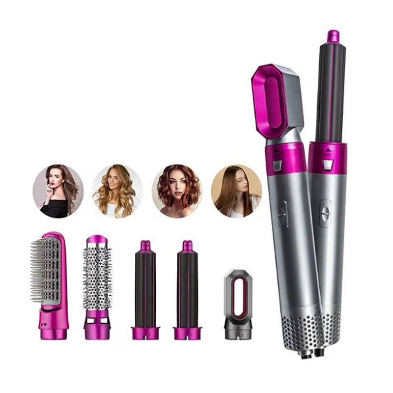 Ingrijire personala si Cosmetice - Aparate & accesorii ingrijire personala - Hair styling - Perii de par electrice - Perie electrica pentru volum cu aer cald one step 5in1, uscator, perie, ondulator, 1000 W - Infinity.ro
