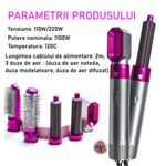 Ingrijire personala si Cosmetice - Aparate & accesorii ingrijire personala - Hair styling - Perii de par electrice - Perie electrica pentru volum cu aer cald one step 5in1, uscator, perie, ondulator, 1000 W - Infinity.ro