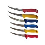 Casa si Gradina - Bucatarie si vesela - Vesela si tacamuri - Cutite si seturi de cutite - Cutite profesionale macelarie, 6 piese, multicolor - Infinity.ro