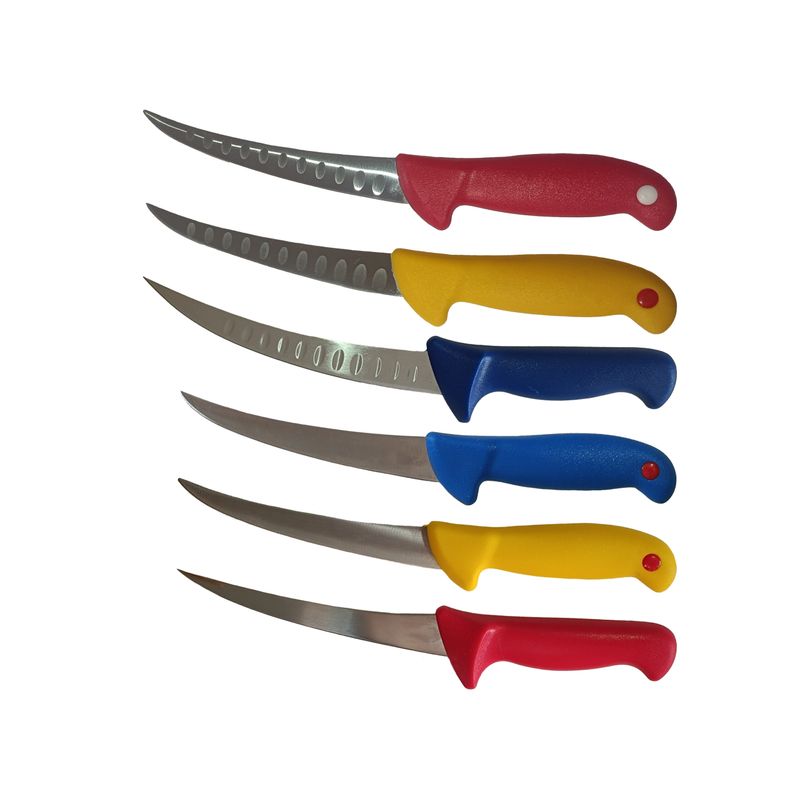 Casa si Gradina - Bucatarie si vesela - Vesela si tacamuri - Cutite si seturi de cutite - Cutite profesionale macelarie, 6 piese, multicolor - Infinity.ro