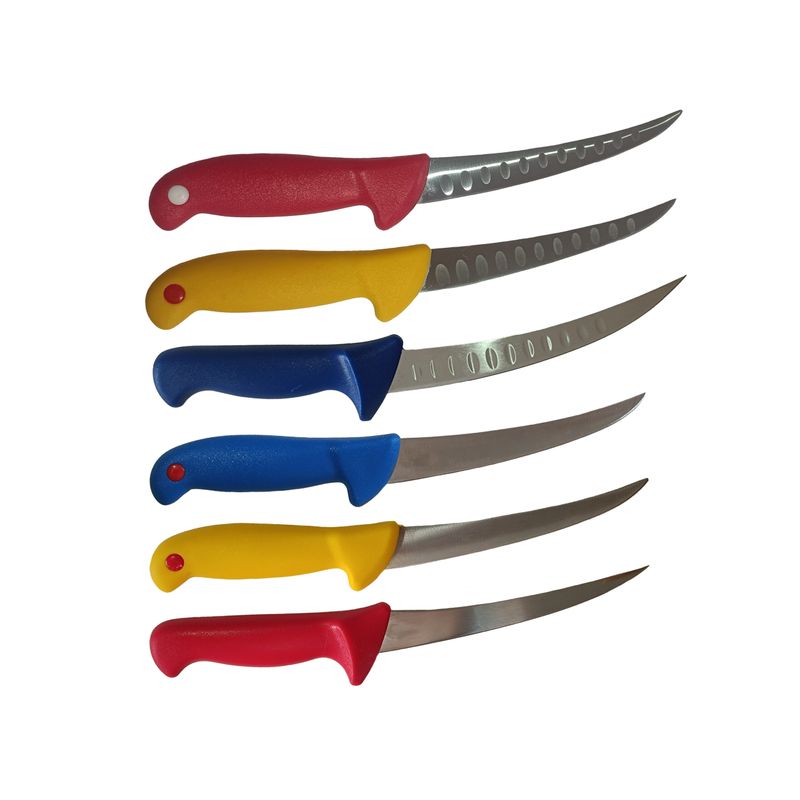 Casa si Gradina - Bucatarie si vesela - Vesela si tacamuri - Cutite si seturi de cutite - Cutite profesionale macelarie, 6 piese, multicolor - Infinity.ro