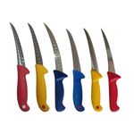 Casa si Gradina - Bucatarie si vesela - Vesela si tacamuri - Cutite si seturi de cutite - Cutite profesionale macelarie, 6 piese, multicolor - Infinity.ro