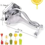 Casa si Gradina - Bucatarie si vesela - Ustensile bucatarie - Prese si storcatoare manuale - Storcator manual de fructe, citrice, otel inoxidabil, argintiu - Infinity.ro