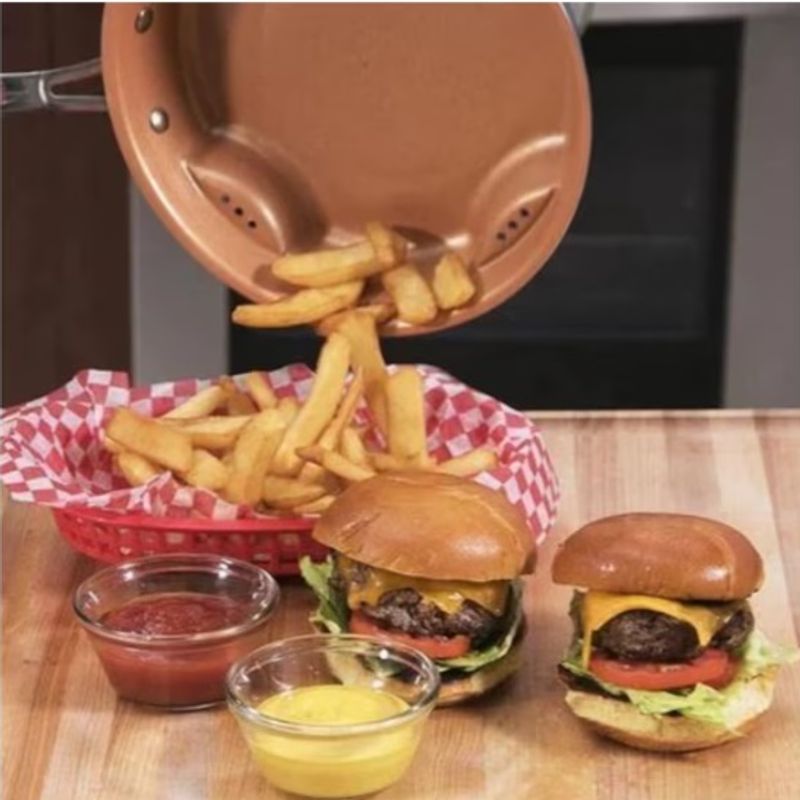 Casa si Gradina - Bucatarie si vesela - Vase pentru gatit - Tigai si seturi - Tigaie ceramica antiaderenta cu trafic de aer - Infinity.ro