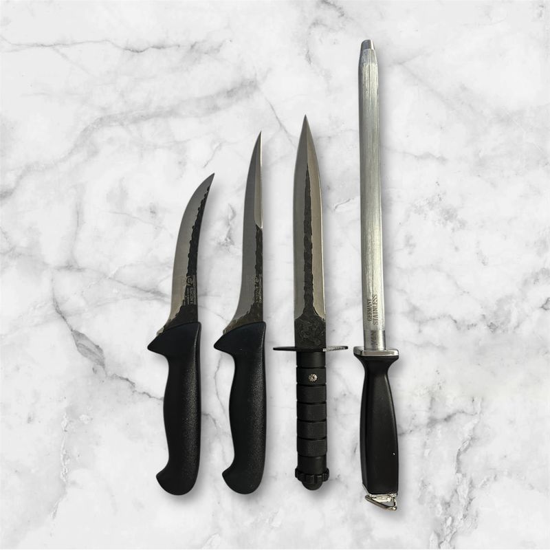 Casa si Gradina - Bucatarie si vesela - Vesela si tacamuri - Cutite si seturi de cutite - Set cutite profesionale macelarie, 4 piese - Infinity.ro