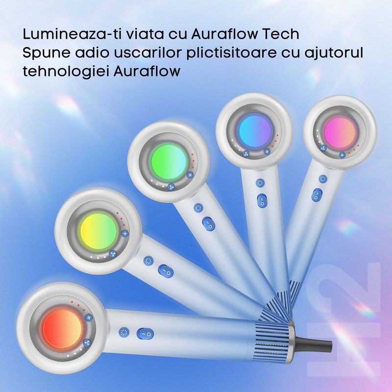 Ingrijire personala si Cosmetice - Aparate & accesorii ingrijire personala - Hair styling - Uscatoare de par - Uscator de par profesional, 1800W, 4 trepte de temperatura, 3 trepte de viteza, buton aer rece ingrijire cu ioni mineral - Infinity.ro