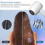 Ingrijire personala si Cosmetice - Aparate & accesorii ingrijire personala - Hair styling - Uscatoare de par - Uscator de par profesional, 1800W, 4 trepte de temperatura, 3 trepte de viteza, buton aer rece ingrijire cu ioni mineral - Infinity.ro