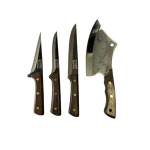 Set cutite macelarie profesionale, 4 piese