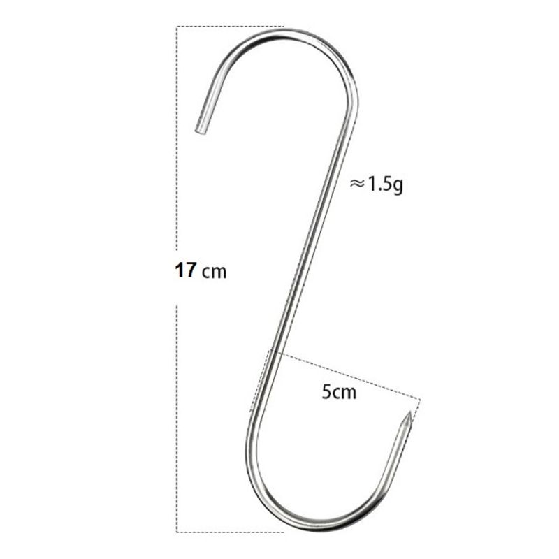 Casa si Gradina - Gradina si terasa - Gratare si accesorii - Accesorii gratare - Carlige din otel inoxidabil, 10 buc/set, 17 cm - Infinity.ro