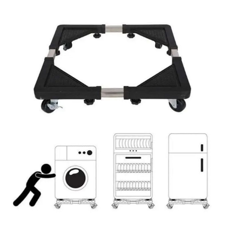 Electronice si Electrocasnice - Electrocasnice bucatarie - Accesorii electrocasnice bucatarie - Suport cu roti pentru mutat electrocasnice mari, reglabil si universal - Infinity.ro