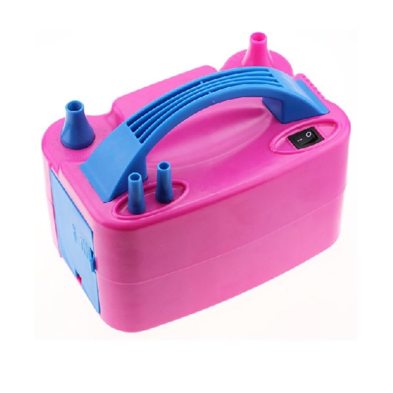 Casa si Gradina - Decoratiuni - Decoratiuni petrecere - Accesorii pentru petrecere - Pompa electrica pentru umflat baloane cu doua iesiri, roz - Infinity.ro