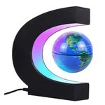 Casa si Gradina - Corpuri si surse de iluminat - Veioze si lampi - Veioze - Glob pamantesc, magnetic, plutitor cu iluminare LED, suport tip C - Infinity.ro