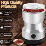 Electronice si Electrocasnice - Electrocasnice bucatarie - Mixere, tocatoare & roboti de bucatarie - Blendere si mini tocatoare - Rasnita electrica, cafea, condimente si nuci, carcasa si lame din inox, 200W, capacitate 100g, argintiu - Infinity.ro