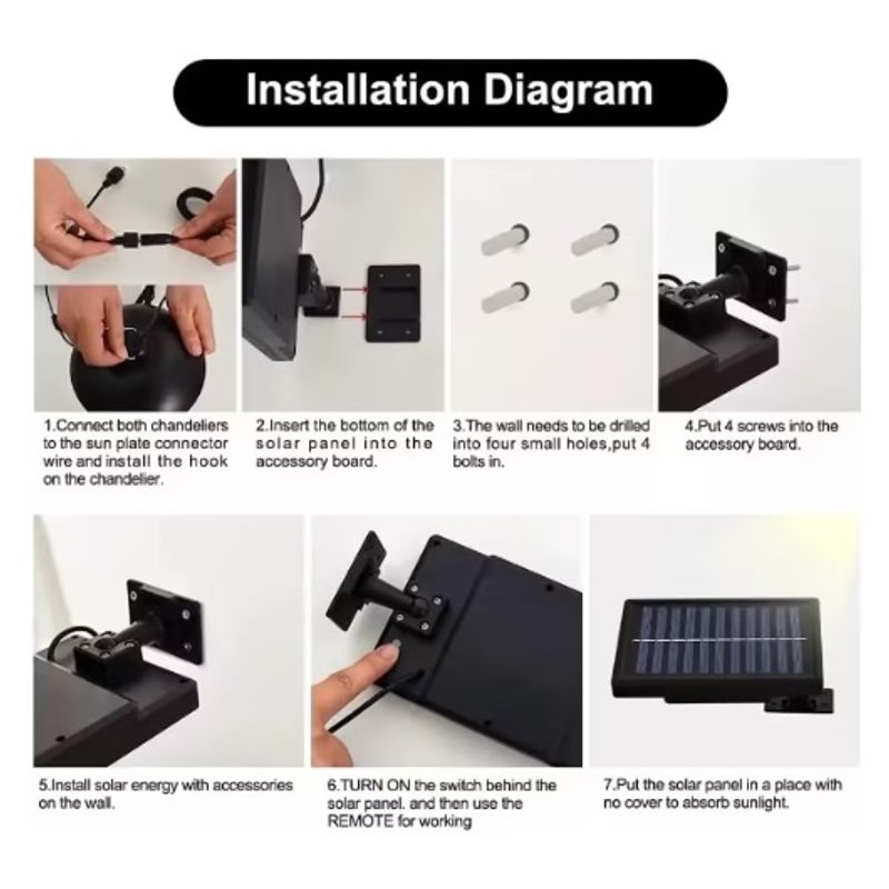 Casa si Gradina - Corpuri si surse de iluminat - Iluminat exterior - Lampi solare - Lampa solara suspendata, 400 lm, 30 LED-uri - Infinity.ro