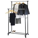 Casa si Gradina - Mobilier - Organizare si depozitare - Cuiere - Suport dublu pentru umerase, mobil - Infinity.ro