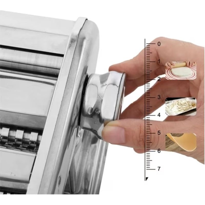 Electronice si Electrocasnice - Electrocasnice bucatarie - Mixere, tocatoare & roboti de bucatarie - Roboti de bucatarie - Masina de facut paste si taietei, 7 functii de reglare - Infinity.ro