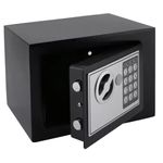 Casa si Gradina - Constructii - Depozitare, transport si protectie - Seifuri si casete de valori - Seif din otel cu cifru electronic si cheie, 23x17x17 cm - Infinity.ro