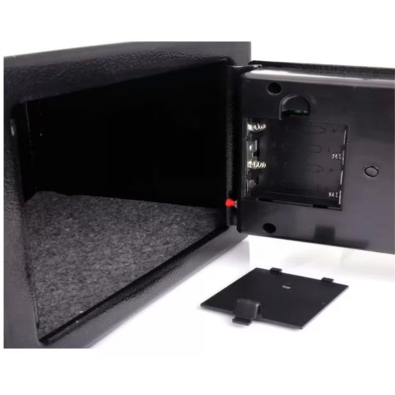 Casa si Gradina - Constructii - Depozitare, transport si protectie - Seifuri si casete de valori - Seif din otel cu cifru electronic si cheie, 23x17x17 cm - Infinity.ro