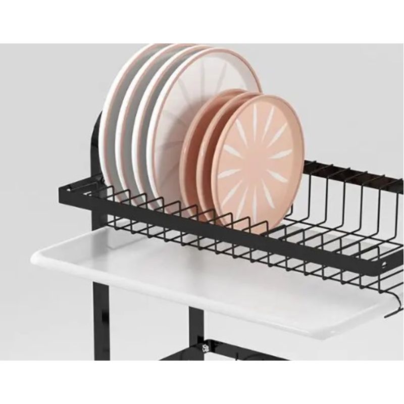 Casa si Gradina - Bucatarie si vesela - Organizare si depozitare bucatarie - Scurgator vase - Scurgator pentru vase si tacamuri cu picurator, 3 niveluri - Infinity.ro