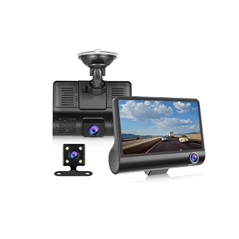 Auto si Moto - Electronice auto - Camere auto si DVR - Camera auto tripla, fata, interior, spate, 4", Full HD - Infinity.ro