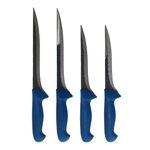 Casa si Gradina - Bucatarie si vesela - Vesela si tacamuri - Cutite si seturi de cutite - Set 4 cutite profesionale macelarie, 2 Cutite injunghiat 25 cm, 2 Cutite injunghiat 20 cm, otel carbon - Infinity.ro