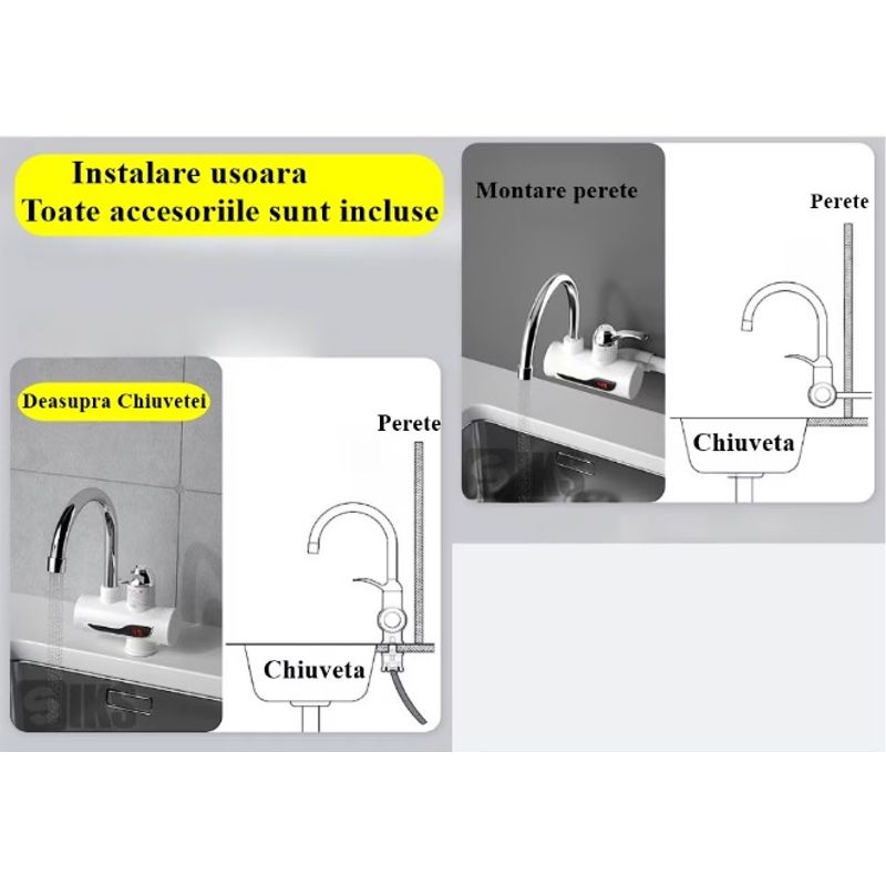 Casa si Gradina - Sanitare - Instalatii hidro - Robineti - Robinet electric cu incalzire instantanee a apei - Infinity.ro