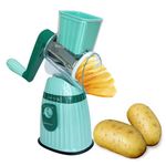 Casa si Gradina - Bucatarie si vesela - Ustensile bucatarie - Razatori si curatatoare - Razatoare multifunctionala 3 in 1, manuala, 3 lame rotative din inox - Infinity.ro