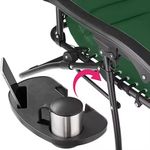 Sport si Outdoor - Camping - Mobilier pentru camping - Scaune camping - Scaun camping, pliabil, cu pernuta, suport pentru pahare si carte, negru - Infinity.ro