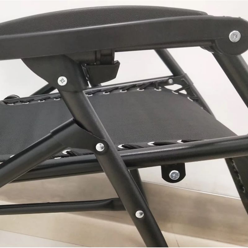 Sport si Outdoor - Camping - Mobilier pentru camping - Scaune camping - Scaun camping, pliabil, cu pernuta, suport pentru pahare si carte, negru - Infinity.ro