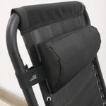 Sport si Outdoor - Camping - Mobilier pentru camping - Scaune camping - Scaun camping, pliabil, cu pernuta, suport pentru pahare si carte, negru - Infinity.ro