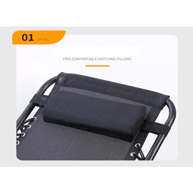 Sport si Outdoor - Camping - Mobilier pentru camping - Scaune camping - Scaun camping, pliabil, cu pernuta, suport pentru pahare si carte, negru - Infinity.ro