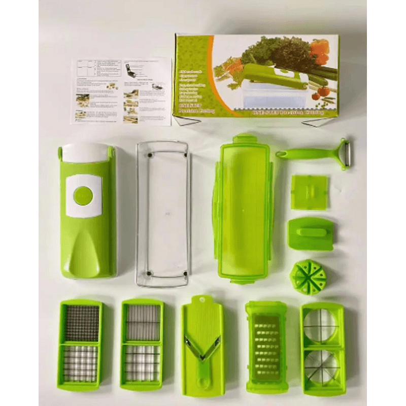 Casa si Gradina - Bucatarie si vesela - Ustensile bucatarie - Razatori si curatatoare - Set de 3 razatoare multifunctionale, 11 accesorii - Infinity.ro