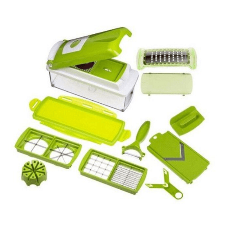 Casa si Gradina - Bucatarie si vesela - Ustensile bucatarie - Razatori si curatatoare - Set de 3 razatoare multifunctionale, 11 accesorii - Infinity.ro