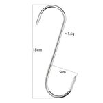 Casa si Gradina - Gradina si terasa - Gratare si accesorii - Accesorii gratare - Carlige din otel inoxidabil, 10 buc/set, 18 cm - Infinity.ro