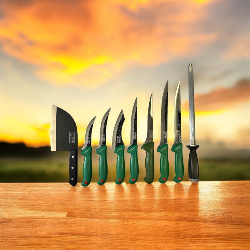 Casa si Gradina - Bucatarie si vesela - Vesela si tacamuri - Cutite si seturi de cutite - Set cutite macelarie profesionale , 9 piese - Infinity.ro