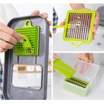 Casa si Gradina - Bucatarie si vesela - Ustensile bucatarie - Razatori si curatatoare - Razatoare multifunctionala pentru legume si fructe, 22 piese - Infinity.ro