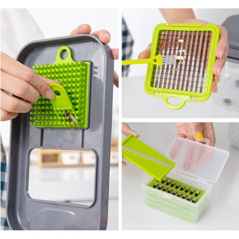 Casa si Gradina - Bucatarie si vesela - Ustensile bucatarie - Razatori si curatatoare - Razatoare multifunctionala pentru legume si fructe, 22 piese - Infinity.ro