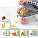 Casa si Gradina - Bucatarie si vesela - Ustensile bucatarie - Razatori si curatatoare - Razatoare multifunctionala pentru legume si fructe, 22 piese - Infinity.ro