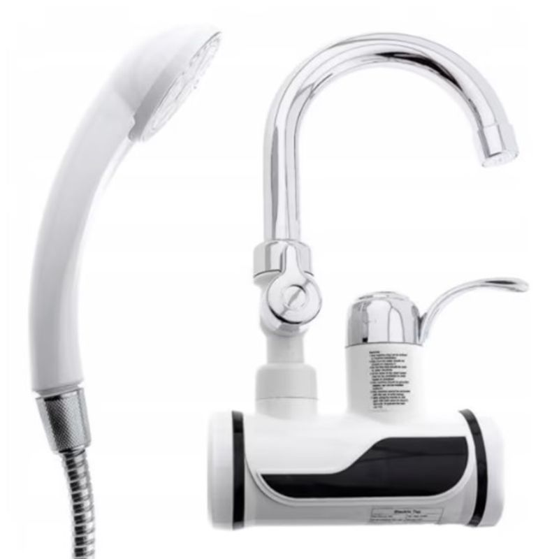 Casa si Gradina - Sanitare - Instalatii hidro - Robineti - Robinet electric incalzit apa cu para dus, 3 KW - Infinity.ro