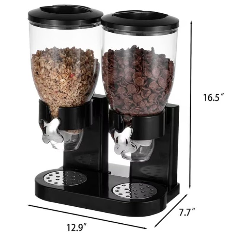 Casa si Gradina - Bucatarie si vesela - Ustensile bucatarie - Razatori si curatatoare - Dozator pentru cereale cu doua recipiente, 2l - Infinity.ro