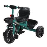 Jucarii, Copii si Bebe - Jucarii si jocuri - Jucarii de exterior - Triciclete - Tricicleta copii 2 - 6 ani, Verde, Suport picioare, Sezut reglabil - Infinity.ro
