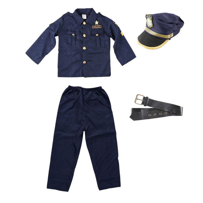 Jucarii, Copii si Bebe - Jucarii si jocuri - Jucarii de rol - Masti si costume copii - Costum politist KidMania® cu sapca pentru copii 3-5 ani 110 cm - Infinity.ro