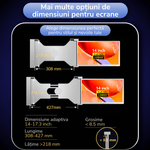 PC, gaming si accesorii - Desktop PC & monitoare - Monitoare - Monitor portabil extensibil 14" , conectare USB-C/HDMI, Plug & Play, compatibil Windows/macOS, Argintiu, A ATAB - Infinity.ro