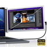 PC, gaming si accesorii - Desktop PC & monitoare - Monitoare - Monitor portabil extensibil 14" , conectare USB-C/HDMI, Plug & Play, compatibil Windows/macOS, Argintiu, A ATAB - Infinity.ro