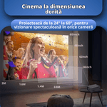 TV, Audio-Video si Foto - Videoproiectoare si accesorii - Videoproiectoare - Videoproiector portabil, 100 lumeni, rezolutie Full HD, diagonala 60 inch, conexiuni HDMI/USB/AV - Infinity.ro