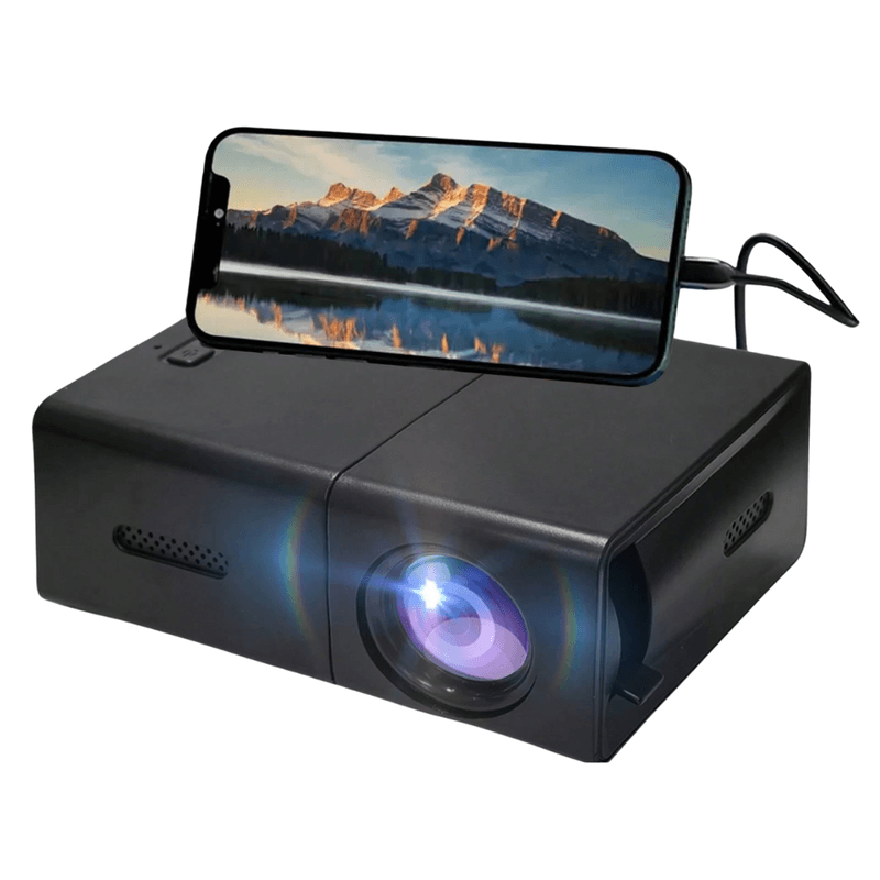 TV, Audio-Video si Foto - Videoproiectoare si accesorii - Videoproiectoare - Videoproiector portabil, 100 lumeni, rezolutie Full HD, diagonala 60 inch, conexiuni HDMI/USB/AV - Infinity.ro