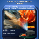 TV, Audio-Video si Foto - Videoproiectoare si accesorii - Videoproiectoare - Videoproiector portabil, 100 lumeni, rezolutie Full HD, diagonala 60 inch, conexiuni HDMI/USB/AV - Infinity.ro