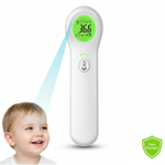 Ingrijire personala si Cosmetice - Sanatate si wellness - Aparate medicale - Termometre - Termometru digital infrarosu contactless frunte/ureche, precizie medicala, ideal pentru copii si adulti, Alb, A ATAB - Infinity.ro