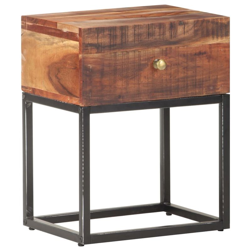 Casa si Gradina - Mobilier - Comode si corpuri - Noptiere - Noptiera, 40 x 30 x 50 cm, lemn de acacia brut - Infinity.ro